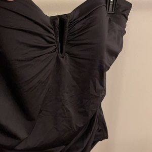 Black Strapless Swimsuit